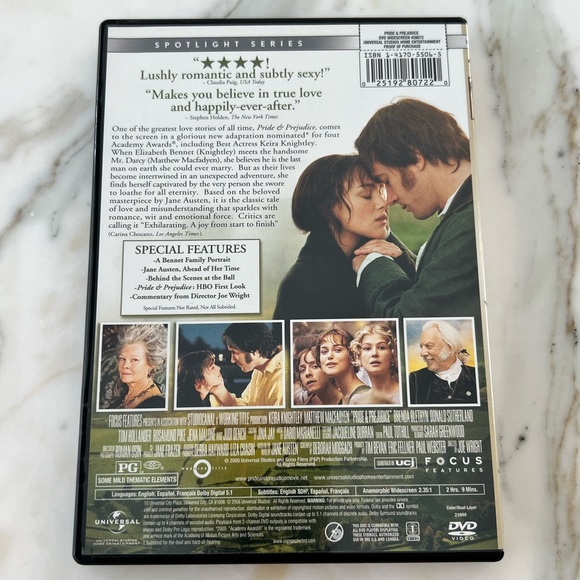 PRIDE & PREJUDICE DVD - Picture 3 of 3